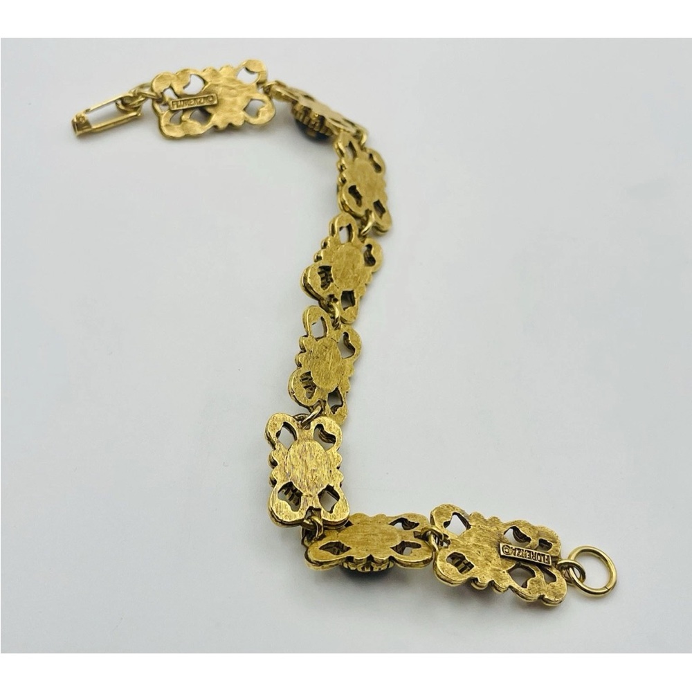 Elegant Gold and Brown Bracelet - Picture 5 of 7